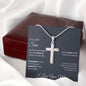 To My Son Cross Necklace