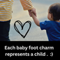 To Our Mom | Personalized Baby Feet Necklace with Birthstone