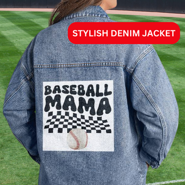 Baseball Mama - Stylish Denim Jacket