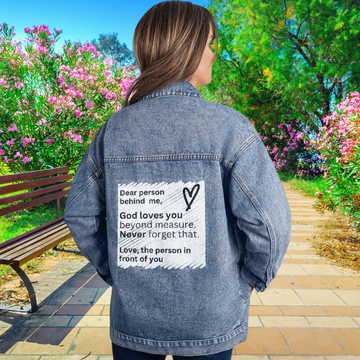 God Loves You Denim Jacket