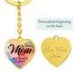 To My Mom Graphic Keychain