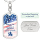 Proud Veteran Keychain - Personalized