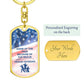 Proud Veteran Keychain - Personalized