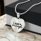 I am Enough Heart Necklace - Engraved