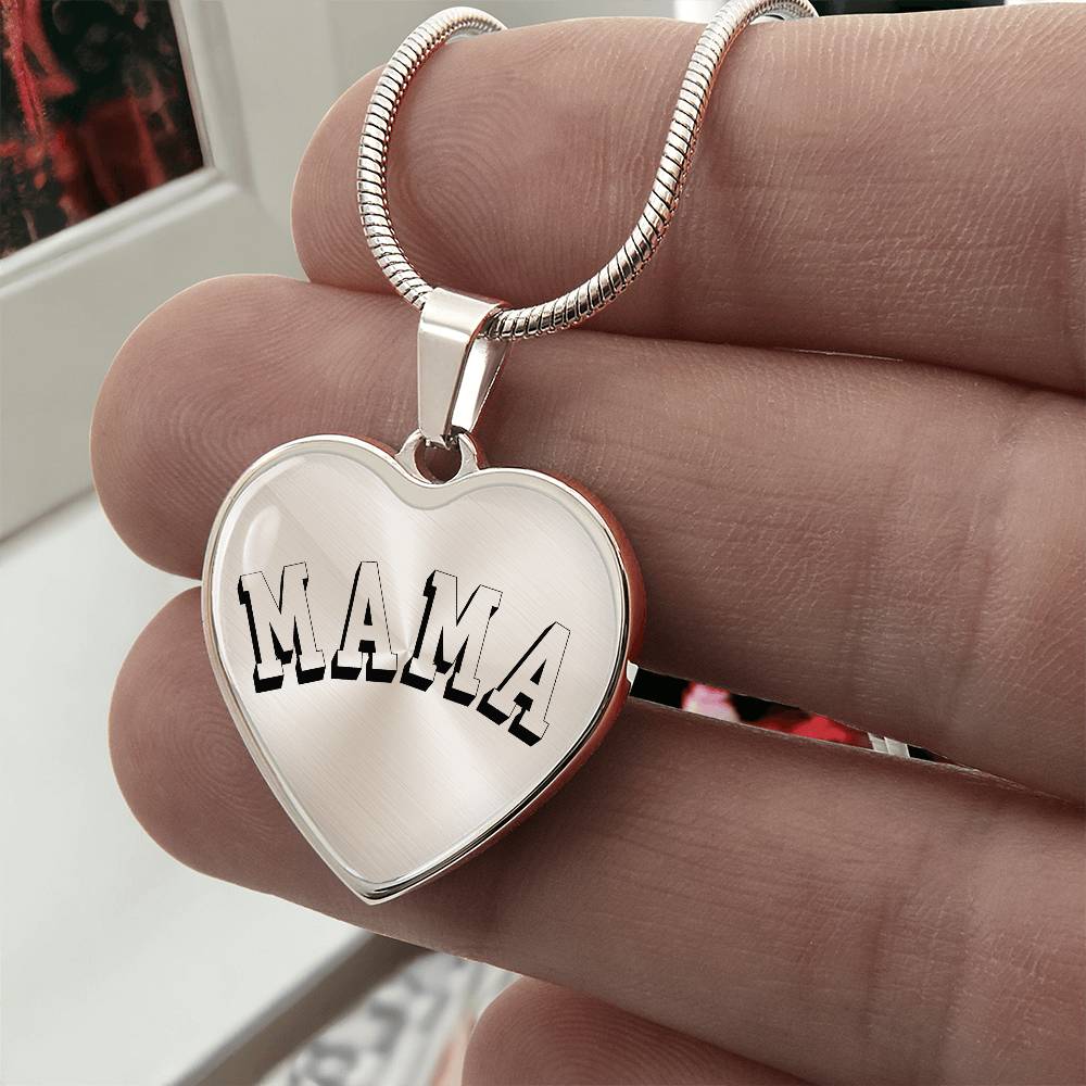 Mama Necklace - Engraved with Kids Names - b