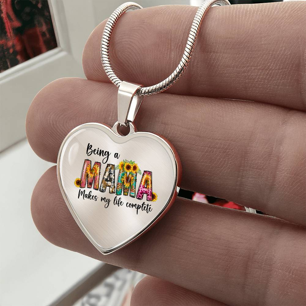 Being A Mama Necklace - Personalized with Kids Names