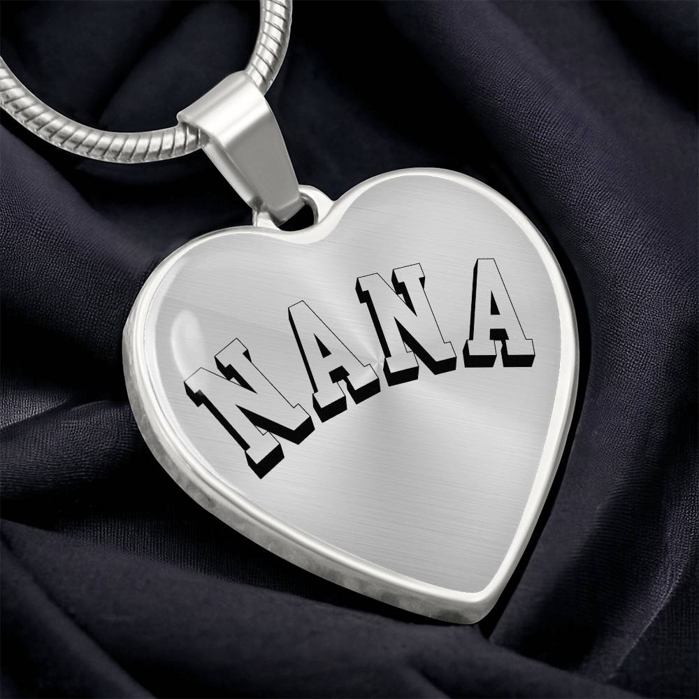 Nana Necklace - Engraved with Kids Names