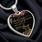 Darling This is Just a Chapter Heart Necklace - Engraved
