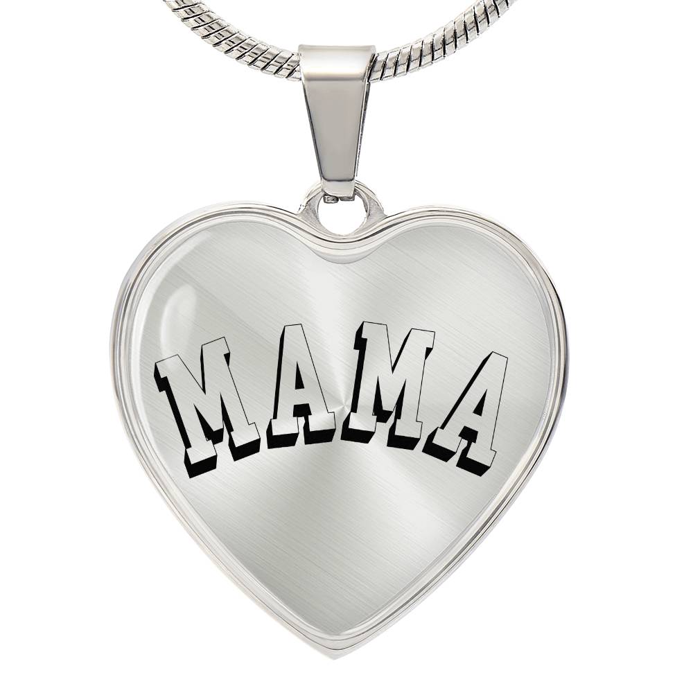 Mama Necklace - Engraved with Kids Names - g