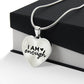 I am Enough Heart Necklace - Engraved