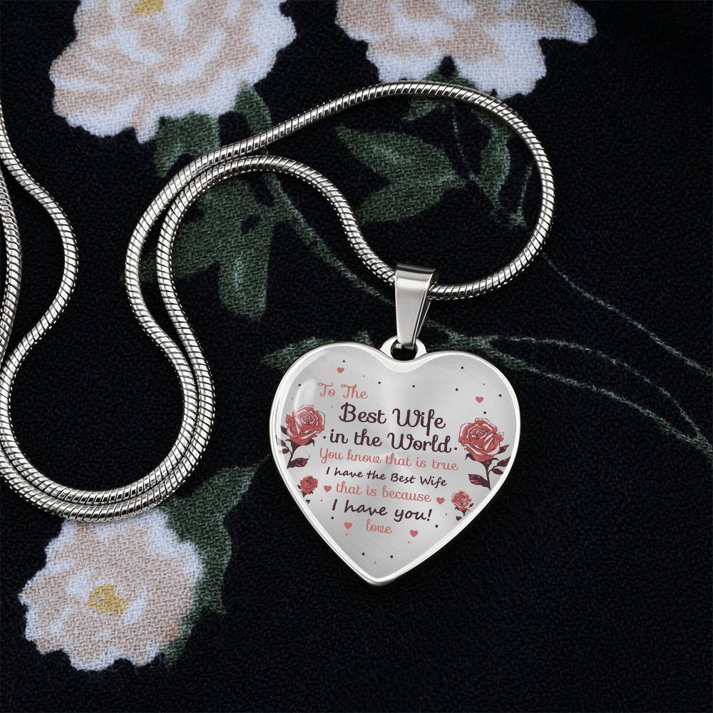 To  My Wife Necklace