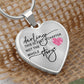 Darling This Is Just a Chapter Heart Necklace -Engraved