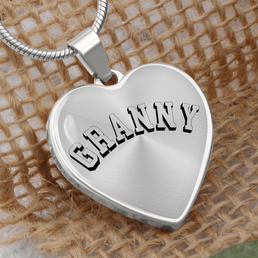 Granny Necklace - Engraved with Kids Names