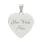 Engraved Heart Necklace