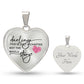 Darling This Is Just a Chapter Heart Necklace -Engraved