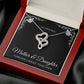 Mother Daughter Necklace - Forever Linked Together