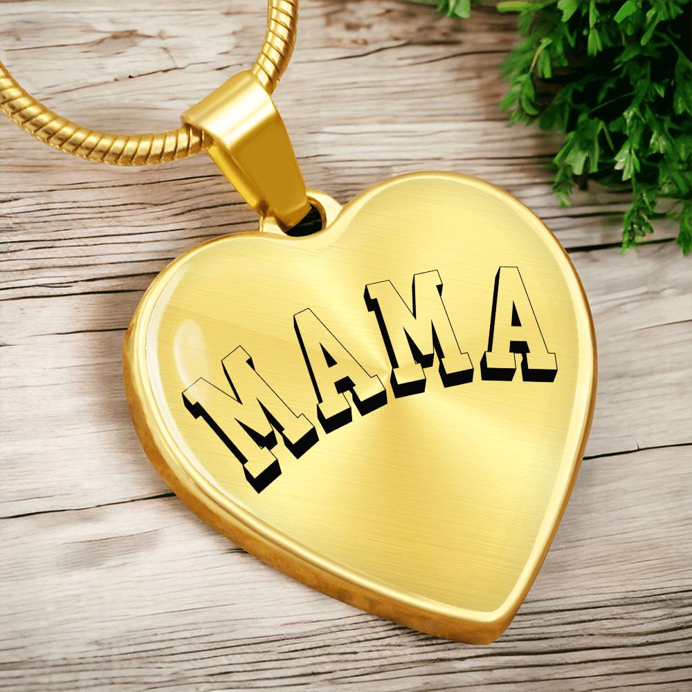 Mama Necklace - Engraved with Kids Names - c