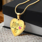 Darling This Is Just a Chapter Heart Necklace -Engraved