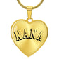 Nana Necklace - Engraved with Kids Names