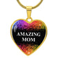Amazing Graphic Heart Pendant Necklace