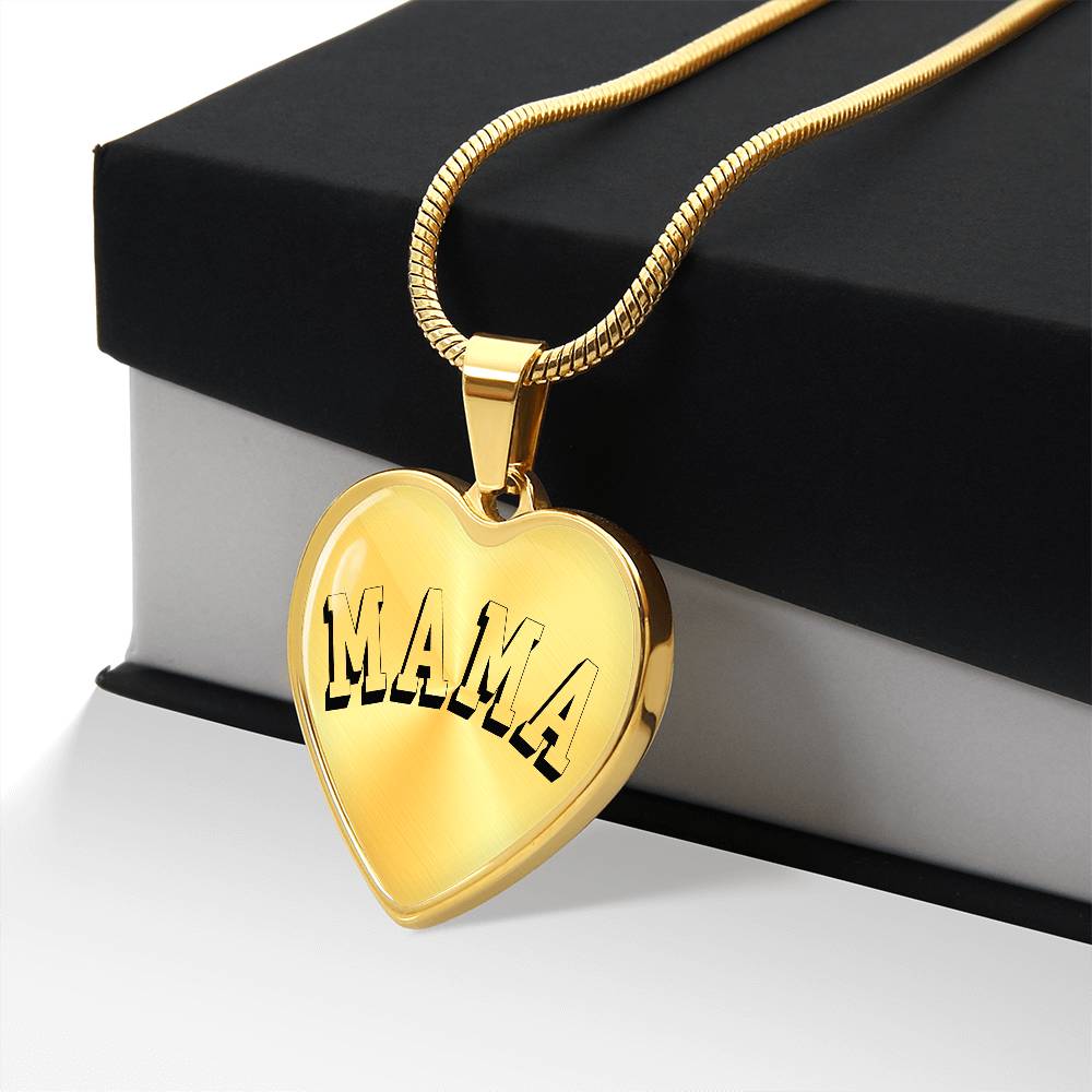 Mama Necklace - Engraved with Kids Names - b