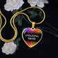 Amazing Graphic Heart Pendant Necklace