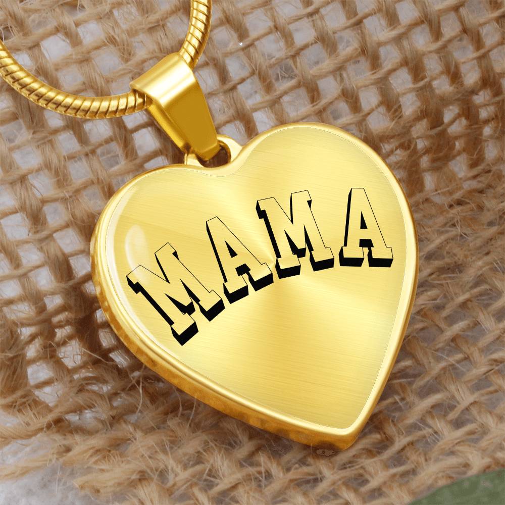 Mama Necklace - Engraved with Kids Names - c