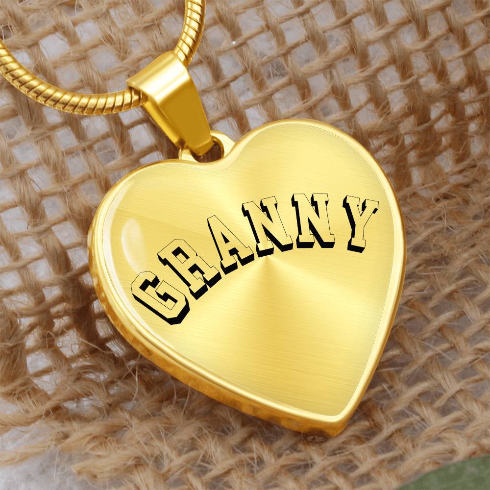 Granny Necklace - Engraved with Kids Names