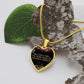 Beautiful Girl  Engraved Heart Pendant Necklace