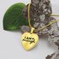 I am Enough Heart Necklace - Engraved