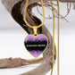 Badass Mom Heart Pendant Necklace