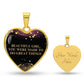 Beautiful Girl  Engraved Heart Pendant Necklace