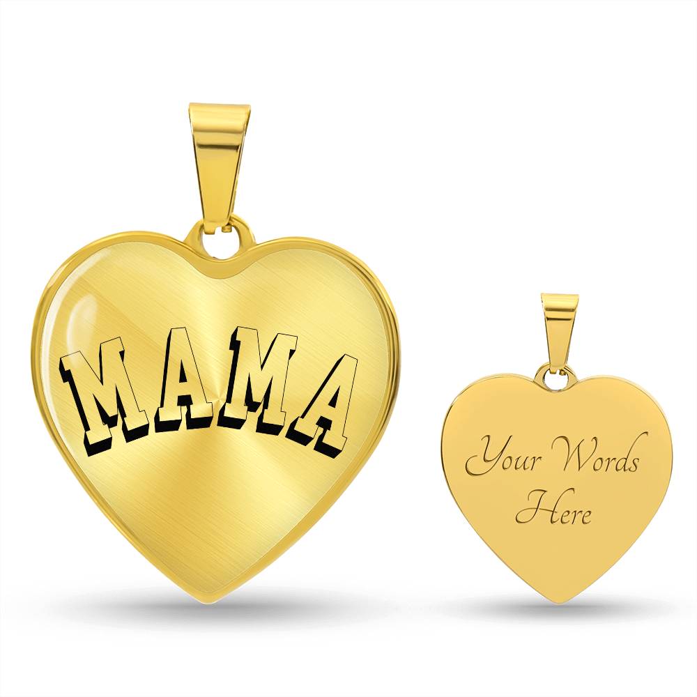 Mama Necklace - Engraved with Kids Names - d