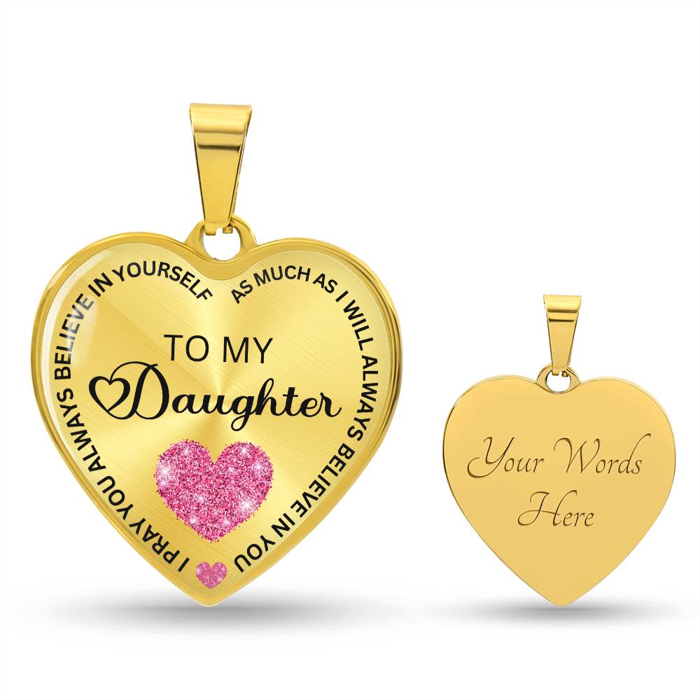 I Believe in You Personalized Necklace - To My Daughter