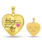 Darling This Is Just a Chapter Heart Necklace -Engraved
