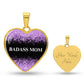 Badass Mom Heart Pendant Necklace