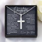 Personalized Cross Necklace - I Believe in You - To  My Daughter