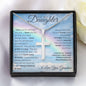 Personalized Cross Necklace - I Believe in You -To My Daughter