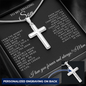 To My Amazing Son - Engraved Cross Necklace