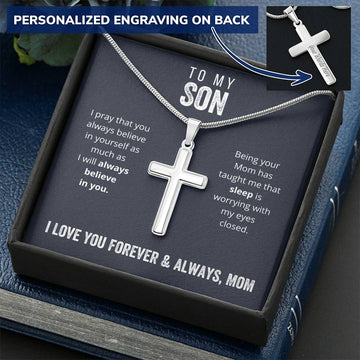 To My Son from Mom - Funny Card Gift - Sleep