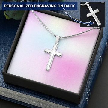 Custom Cross Necklace for Girls