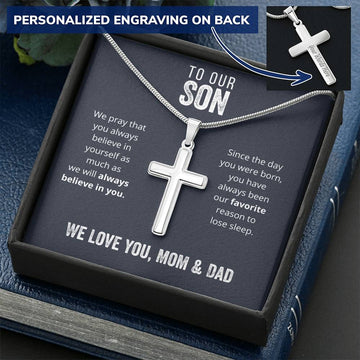To Our Son from  Mom and Dad - Funny Card Gift - Lose Sleep