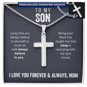 To My Son from Mom - Funny Card Gift - Sleep