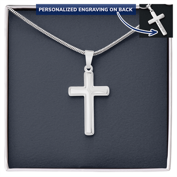Silver Cross Necklace, Tiny Cross, Stainless Steel, Dainty Cross Necklace, Gift for Her, Necklaces for Women, Girl Cross