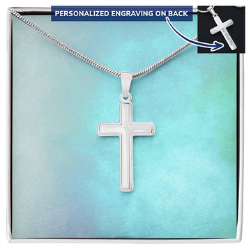 Engraved Cross Necklace