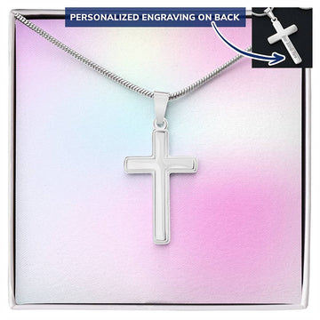 Cross Necklace for Girls - Personalized