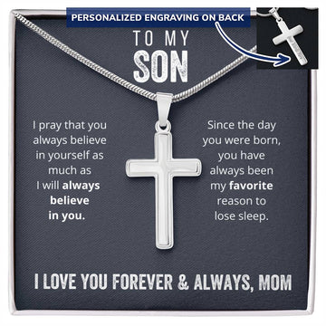 To My Son from  Mom - Funny Card Gift - Lose Sleep