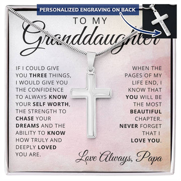 To  My  Granddaughter Love Papa - Custom