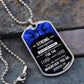 God is With You Dog Tag Necklace - Engraved