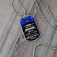 God is With You Dog Tag Necklace - Engraved
